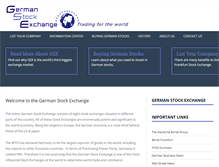 Tablet Screenshot of germanstockexchange.com